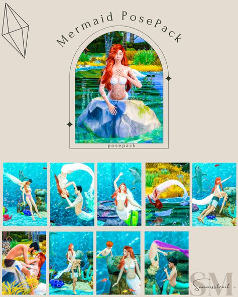 Sims 4 Mermaid Poses, Sims 4 Mermaid Cc, Mermaid Poses, Sims Poses, Mermaid Pose, 4 Poses, You Used Me, Sims 4 Custom Content, Sims Cc