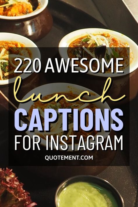 If you love sharing food pics with your Insta friends, here is a list of lunch captions for Instagram that will make your post pop! Lunch Quotes, Lunch Photos, Food Captions, Lunch Hour, Instagram Captions For Friends, Whats For Lunch, Perfect Lunch, Quotes For Instagram, Food Pics