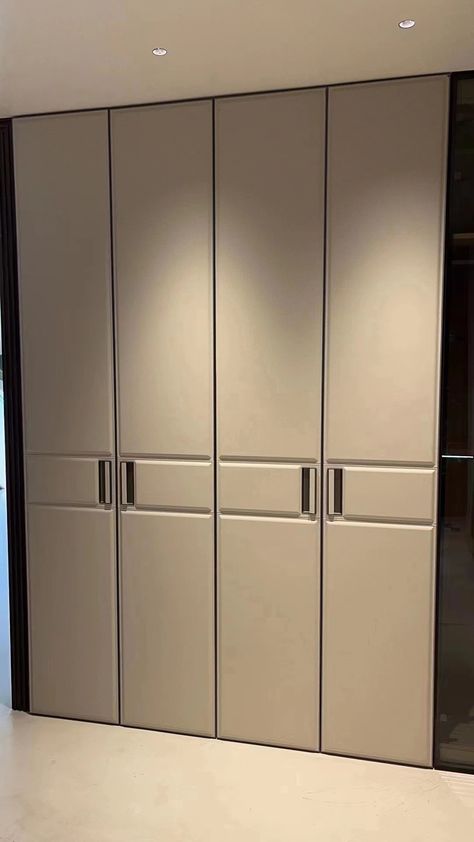 Leather Wardrobe Shutters, Closet Shutter Doors Ideas, Wardrobe Shutters Design, Wardrobe Shutter Design Modern, Wardrobe Shutters, Wardrobe Shutter Design, Leather Wardrobe, Shutter Design, Cupboard Ideas