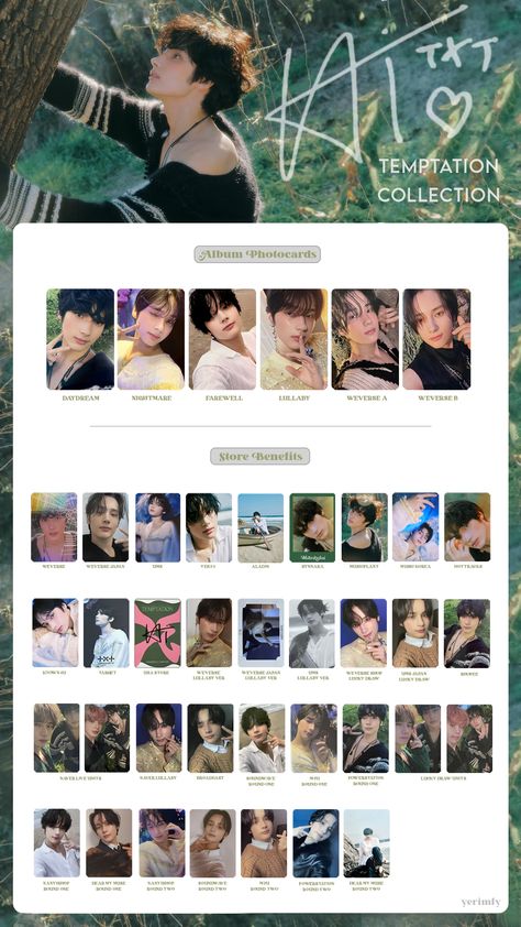 Huening Kai Temptation Photocard, Huening Kai Template, Huening Kai Pc Template, Huening Kai Photocard Template, Huening Kai Temptation, Kai Temptation, Huening Kai Photocard, Txt Template, Txt Album