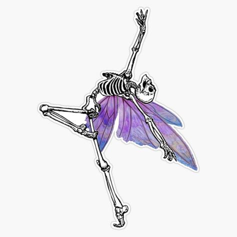 PRICES MAY VARY. Title: Dancing Skeleton Fairy Grunge Fairycore Aesthetic Gothic Cottagecore Sticker Bumper Sticker Vinyl Decal 5". Product Type: Categories > Exterior Accessories > Bumper Stickers, Decals & Magnets > Bumper Stickers Grunge Fairycore Aesthetic, Skeleton Fairy, Gothic Cottagecore, Skeleton Sticker, Fairy Stickers, Butterfly Decal, Fairycore Aesthetic, Grunge Fairycore, Dancing Skeleton