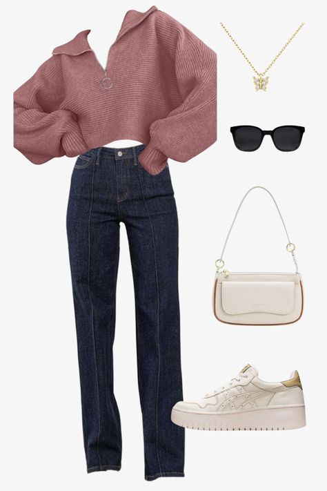 Lazy day outfit idea for when you just want to wear something comfy Spring Sweater Outfits, Lazy Day Outfit, Sweater Outfit, Spring Sweater, Lazy Day, Cute Spring, Day Outfit, Outfit Idea, Spring Outfits