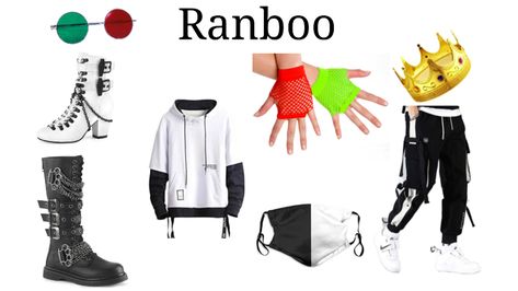 Ranboo Cosplay Outfit, Ranboo Clothes, Sapnap Inspired Outfits, Ranboo Outfit Ideas, Ranboo Cosplay Ideas, Ranboo Inspired Outfit, Ranboo Dress, Ranboo Outfit, Mcyt Outfits