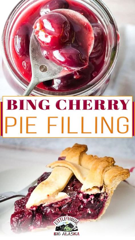 Bing Cherry Pie, Cherry Pie Filling Recipe, Cherry Pie Filling Recipes, Cherry Pie Recipe, Pie Filling Recipes, Bing Cherries, Cherry Desserts, Cherry Recipes, Favorite Pie