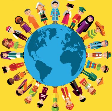 Cultural Diversity Photography, Cultural Diversity Illustration, Cultural Diversity Poster, Cultural Diversity Art, Cultural Globalization, Culture Pictures, Save Water Drawing, Types Of Society, Multicultural Art