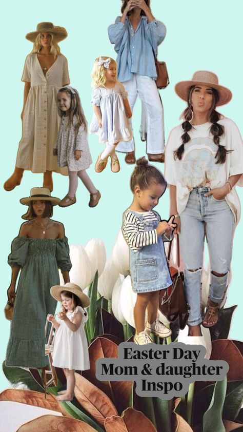 Easter Day outfit ideas for mommy and me. Mom and daughter coordinating together for Easter Day. Easter Day Outfits, Day Outfit Ideas, Day Outfits, Mom And Daughter, Easter Day, Mom Daughter, Day Outfit, Outfit Of The Day, Outfit Ideas