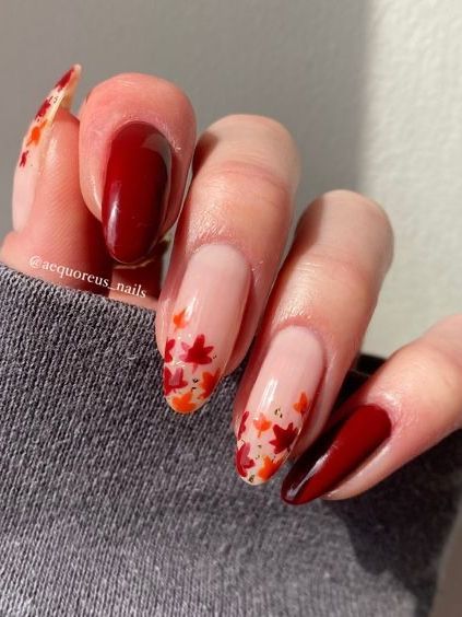 Kutek Disney, Thanksgiving Nail Designs, September Nails, Cute Nails For Fall, November Nails, Nagel Tips, Smink Inspiration, Christmas Gel Nails, Makijaż Smokey Eye