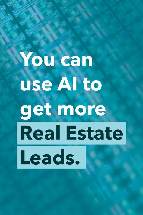 Artificial intelligence (AI) is revolutionizing the real estate industry, and lead generation is no exception. AI-powered lead generation tools can help you find and qualify leads more efficiently, so you can spend more time closing deals. Learn more about how AI can help you generate real estate leads. Real Estate Agent Branding, Real Estate Lead Generation, Closing Deals, Lead Generation Real Estate, Real Estate Leads, Lead Generation, Estate Agent, Real Estate Agent, Real Estate