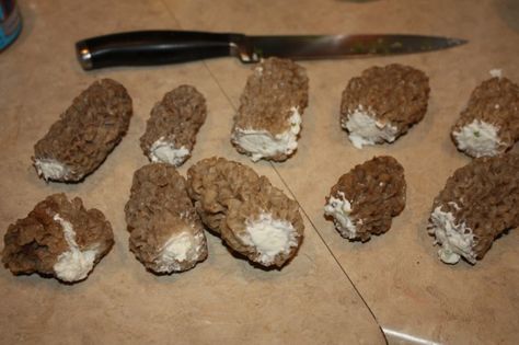 Crab And Cream Cheese, Morel Recipes, Morel Mushroom Recipes, Morel Mushroom, Cheese Stuffed, Football Food, Mushroom Recipes, Appetizer Snacks, Chocolate Cookie