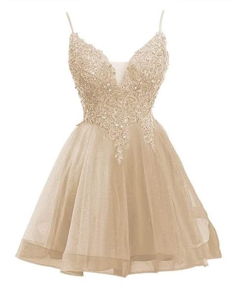 Tan Homecoming Dresses, Damas Outfits Quinceanera Gold, Champagne Dama Dresses Quinceanera, Light Pink Dama Dresses For Quince, Quince Damas Dresses, Quinceañeras Dress, Tangled Hoco, Damas Outfits Quinceanera, Gold Short Dresses