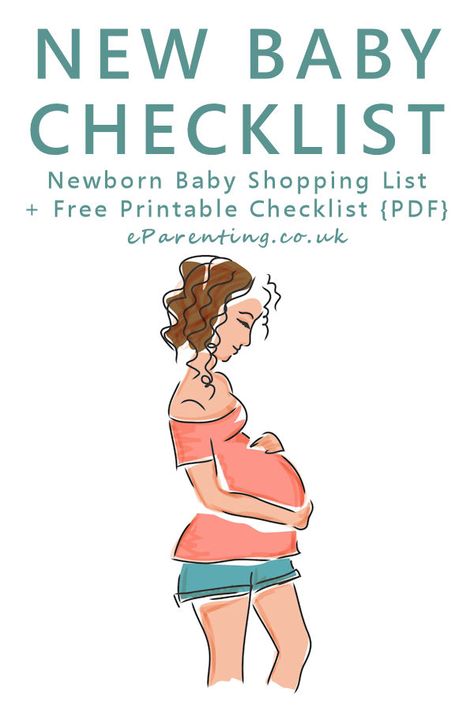 Newborn Baby Shopping List + Free Printable Checklist {PDF} New Baby Shopping List, Newborn Baby Shopping, Baby Needs List, Baby Checklist Newborn, What Baby Needs, Baby Shopping List, New Baby Checklist, Newborn Checklist, Shopping Checklist