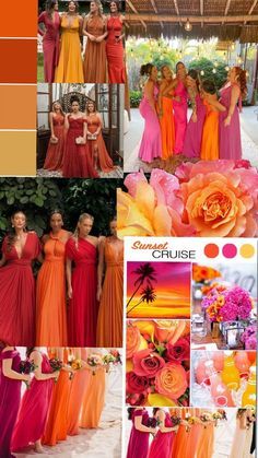 Sunset Wedding Theme, Sunset Wedding Colors, 50th Birthday Party Themes, Jazz Wedding, Muslim Wedding Photos, Pastel Bridesmaid Dresses, Dreamy Wedding Dress, Kauai Wedding, Yellow Bridesmaid Dresses