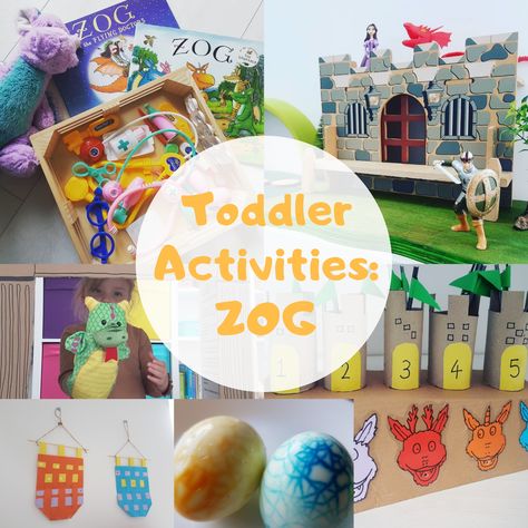 Toddler Activities: Zog (Julia Donaldson) Zog Activities, Zog Eyfs Activities, Julia Donaldson Party, Julia Donaldson Activities Eyfs, Julia Donaldson Activities, Doctor Role Play, Axel Scheffler, Julia Donaldson, Accident Prone