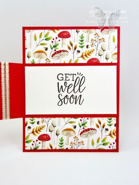 Painted Seasons Dsp Stampin Up Cards, Stamp Your Art Out With Rachel, Rachel Tessman, Birthday Card Template Free, Card Template Free, Card Measurements, Card Folds, Fun Folds, Appreciation Cards