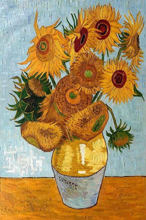 Van Gogh Flower Paintings, Lukisan Van Gogh, فنسنت فان جوخ, متحف فني, Famous Art Paintings, Van Gogh Wallpaper, Istoria Artei, Vincent Van Gogh Art, Guided Art