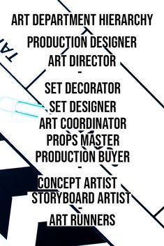 This is a breakdown of the art department job roles from top to bottom. These roles will vary depending on the size and scale of a production. A low budget may only have handful of art department team members whilst a major fantasy film might have an art department of hundreds. Filmmaking | Art Department Breakdown | Art Department Hierarchy | Art Director | Art Runners This is a breakdown of the art department job roles from top to bottom. These roles will vary depending on the size and scale Production Designer Film, Hierarchy Art, Production Design Film, Scenography Theatre, Film Career, Filmmaking Inspiration, Resume Ideas, Film Up, Career Ideas