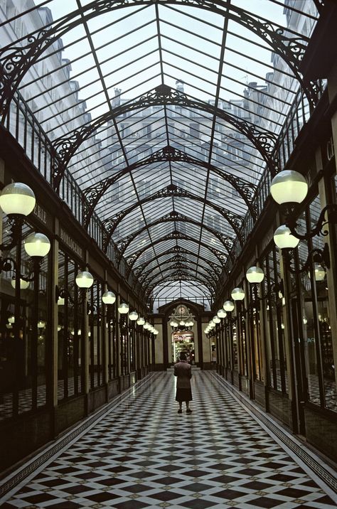 Les 8 plus beaux passages couverts de Paris | Vogue Paris Louvre Pyramid, Wooden Facade, Furniture Boutique, Glass Roof, Contemporary Art Gallery, Beautiful Architecture, France Travel, Walkway, Surabaya