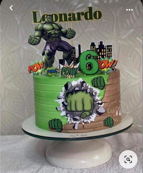 Hulk Birthday Party Decorations, Incredible Hulk Cake, Bolo Hulk, Hulk Birthday Cakes, Hulk Theme, Hulk Cake, Superhero Cakes, Hulk Birthday Parties, Hulk Birthday