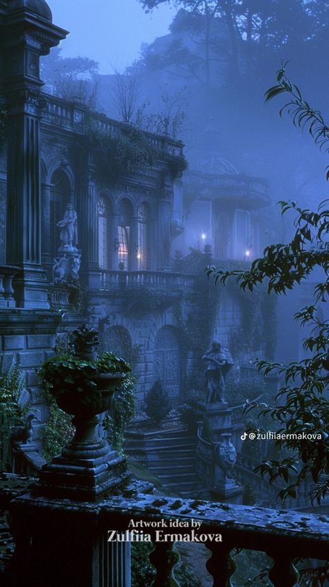 Gothic Courtyard, Anime Land, Romantic Academia, Haunted Castle, Dark Home Decor, Dark Home, Goth Aesthetic, Haunted Places, Parkour