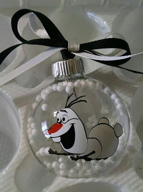 Olaf Christmas bulb Olaf Painting, Olaf Christmas, Painting Ornaments, Bulb Ornaments, Light Bulb Ornaments, Xmas Ornaments, Olaf, Christmas Spirit, Christmas Ornament