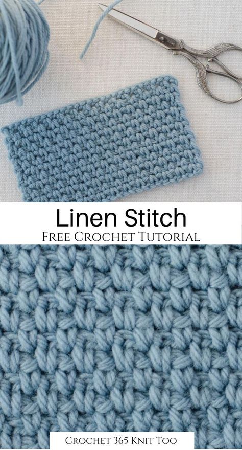 I love this super helpful crochet tutorial! It's such a fast and easy stitch to learn!! #crochet #crochet365knittoo #freecrochettutorial #crochettutorial #freecrochet #funcrochet #easycrochet #howtocrochet #learntocrochet #crochetbasics #beginnercrochet #linenstitch #crochetstitches #freecrochettutorial #freecrochetlinenstitchtutorial #freecrochetlinenstitch #crochetlinenstitchtutorial #linenstitchtutorial #crochetlinenstitch Linen Stitch Crochet, Woven Stitch, Crochet Stitch Pattern, Confection Au Crochet, Crochet Stitches Free, Linen Stitch, Haken Baby, Stitch Crochet, Seed Stitch