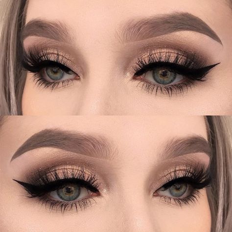 Mekap Mata, Prom Eye Makeup, Make Up Inspiration, Makijaż Smokey Eye, Makeup Guide, Winged Liner, Clown Makeup, Makeup Goals, Gel Eyeliner