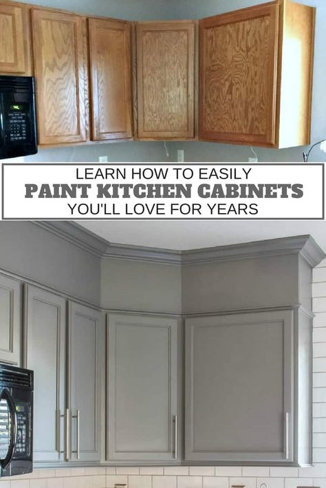 Kitchen Makeover Projects, Paint Kitchen Cabinets, Kabinet Dapur, Paint Kitchen, New Kitchen Cabinets, Kitchen Cabinets Makeover, Kitchen Redo, Kitchen Paint, Painting Kitchen Cabinets