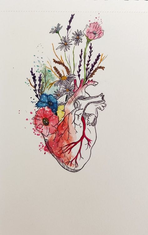 Real Heart Wallpaper, Anatomical Heart Art, Anatomical Heart Tattoo, Self Love Tattoo, Pencil Drawings For Beginners, Human Body Art, Heart Tattoo Designs, Heart Drawing, Human Art