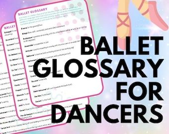 Dance Terminology With Pictures, Dance Printables, Ballet Glossary, Learning Ballet, Dance Terminology, Ballet Terminology, Better When Im Dancing, Ballet Terms, Teaching Dance