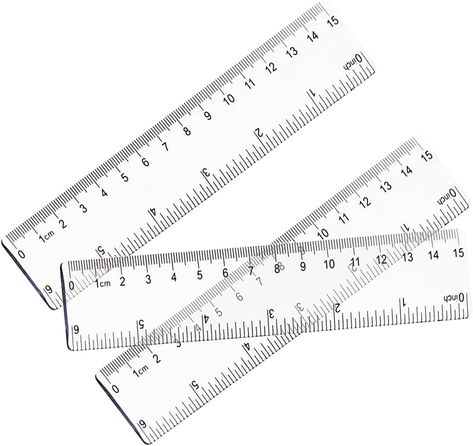 UgyDuky 20 Pack Clear Plastic Ruler 6 Inch Straight Ruler Flexible Ruler with Inches and Metric for School Classroom, Home, or Office (Clear) (6Inch) : Amazon.ca: Office Products Flexible Ruler, Clear Ruler, Paper Mate, Tape Measures, Retail Market, Measurement Tools, School Classroom, Office Products, Handmade Products