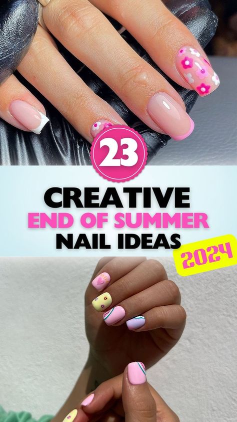 Elevate your nail game with these end-of-summer ideas for 2024, featuring fresh, fun designs that blend summer vibrancy with autumn sophistication. Summer Nail Ideas, Seasons Change, Summer Nail, Nail Games, Nail Designs Summer, End Of Summer, The Seasons, Nail Ideas, Summer Nails