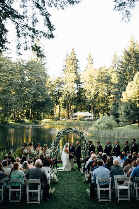 Wedding Venues Oregon, Wedding Ceremony Ideas, Enchanted Forest Wedding, Elegant Weddings, Country Weddings, Fall Weddings, Lodge Wedding, Outdoor Weddings, Lake Wedding