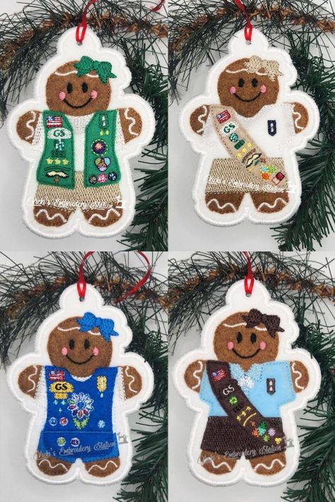 https://vickisembroiderystation.com/product-category/ornaments/?fbclid=IwAR1RpKKbCKe0JlQnkJgMXXywggWfeawR7waxnvQkA1aC9syIxR4yFZHXnHU Girl Scout Shirts, Girl Scout Troop Leader, Brownie Scouts, Christmas Jewelry Diy, Brownie Girl Scout, Girl Scout Daisy, Girl Scout Activities, Girl Scout Camping, Daisy Scouts