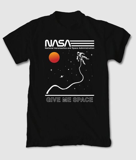 Nasa Tshirt, Give Me Space, Nasa Clothes, Embroidered Fashion, Toddler Boy Room, Boy Activewear, Space Shirts, Back Model, Label Machine