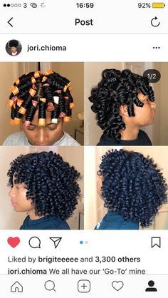 perm rod set on natural hair hairstyles pictures Flexi rod curlers black Flexirods On Natural Hair, Natural Hair Perm Rods, Natural Hair Pictures, Perm Rod Set, Cabello Afro Natural, Perm Rods, Long To Short Hair, Pelo Afro, Natural Hair Styles Easy