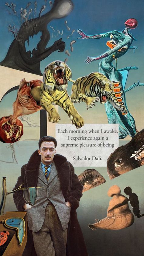 Not sure what was going on in his head #surrealism #dali #art #moodboard #aesthetic Salvador Dali Aesthetic, Surrealism Moodboard, Salvador Dali Wallpaper, Dali Aesthetic, Surrealism Dali, Salvador Dali Art, Dali Art, Dark Princess, Opposite Colors