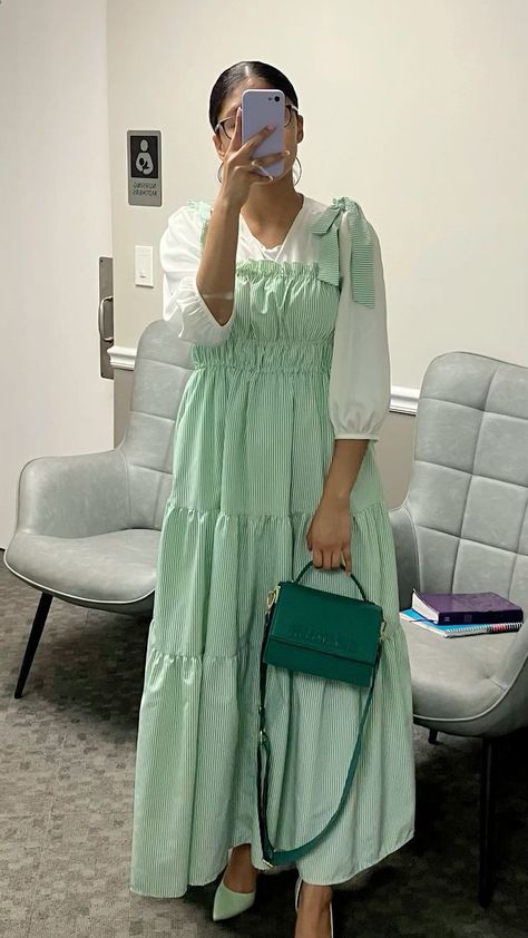 Green Spring Aesthetic, Christian Fits, Modest Feminine Style, Mission Outfits, Modest Fashion Christian, Outfits Faldas, Modest Feminine, Modesty Dress, Outfit For Church