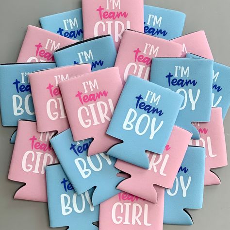 Are you team boy or team girl? These are the perfect favors to pass out at your gender reveal or baby shower! Choose the total quantity of can coolers you wish to order. Unless otherwise specified, the number will be split evenly between team boy and team girl. Team Boy Or Team Girl, Girl Gender Reveal, Party Favours, Can Coolers, Baby Shower Gender Reveal, Coolers, Gender Reveal, Party Favors, Sugar Cookie