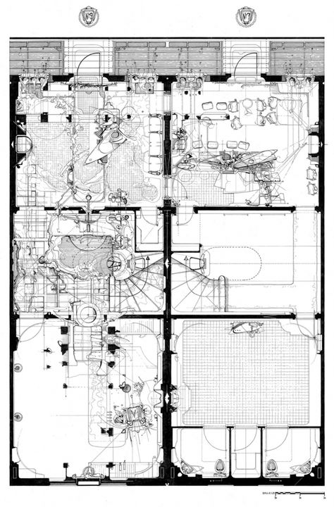 'The Bride of Denmark Basement Bar' (planta). © Dan Slavinsky. Basement Bar Plans, Architecture Drawing Presentation, Bartlett School Of Architecture, Architecture Graphics, Plan Drawing, Basement Bar, Architecture Rendering, Diagram Architecture, Architecture Illustration