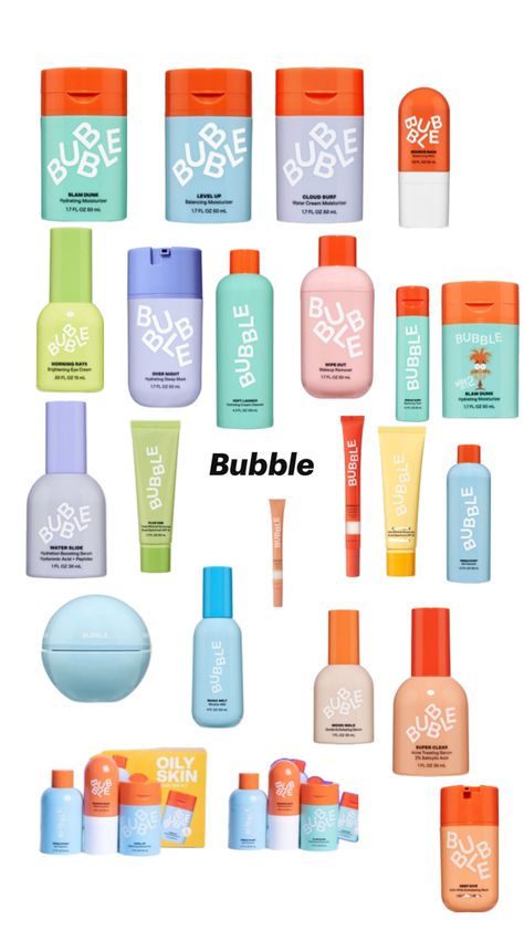 #bubble comment what your favorite product from bubble is! Bubble Skin Care Routine, Bubble Skincare For Kids, Bubble Skincare, Preppy Things, Xmas Wishlist, Brightening Eye Cream, Perfect Skin Care Routine, Hydrating Moisturizer, Water Bubbles