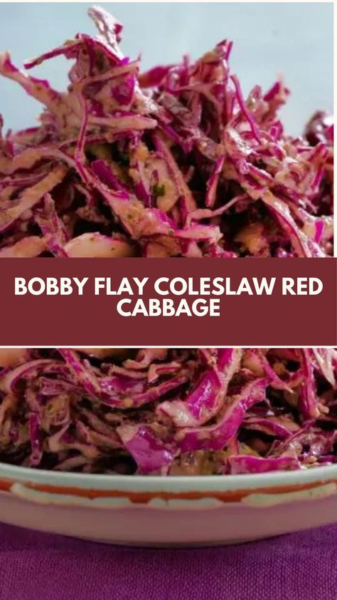 This easy and refreshing coleslaw by Bobby Flay is a quick side dish that brings vibrant flavors to any meal. With a tangy, citrusy vinaigrette and fresh herbs, it’s perfect for summer cookouts or family dinners. You can easily adjust the ingredients to suit your taste, making it both flexible and flavorful! Quick Side Dish, Bobby Flay Recipes, Quick Side Dishes, Side Dishes Recipes, Summer Cookouts, Bobby Flay, Honey Lime, Red Cabbage, Family Dinners