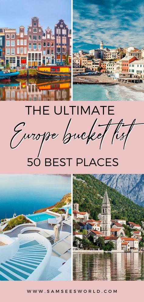 Summer Bucket List For Kids, Top Countries To Visit, Best Places In Europe, Places To Visit In Europe, Best Countries To Visit, Europe Bucket List, Top Places To Travel, Europe Holidays, Places On Earth