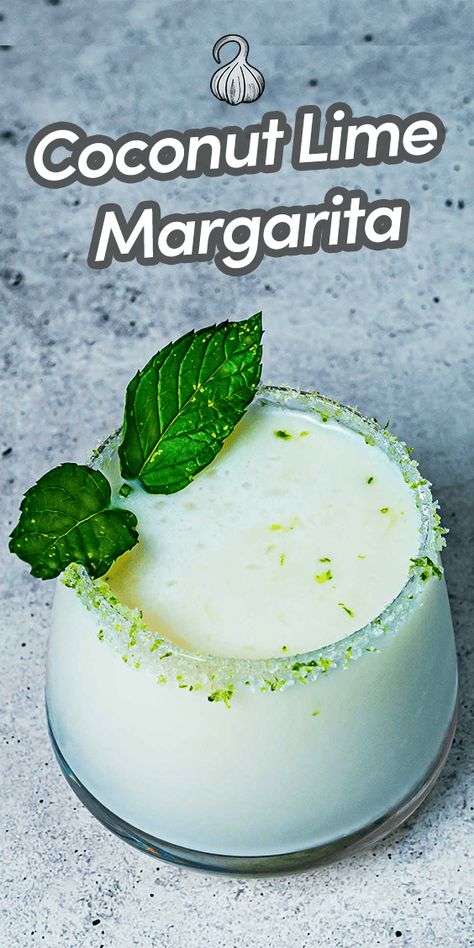 The tropical essence of coconut, combined with the zesty brightness of lime, makes this Coconut Lime Margarita the perfect refreshing cocktail! Enjoy it while you're lounging by the pool, hosting a summer barbecue, or just in need of a midweek pick-me-up! Via @umamiology Coconut Lime Margarita, Coconut Lime Margarita Recipe, Coconut Margarita Recipe, Coconut Cocktails, Lime Margarita Recipe, Smoothies Healthy, Citrus Cocktails, Lime Margarita, Special Occasion Food