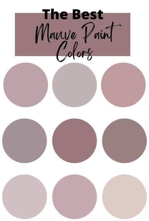 Mauve Shades Colour Palettes, Mauve Paint Colors, Colour Palettes, Paint Colors, Room Ideas, Shades, Good Things, Color, Paint Colours