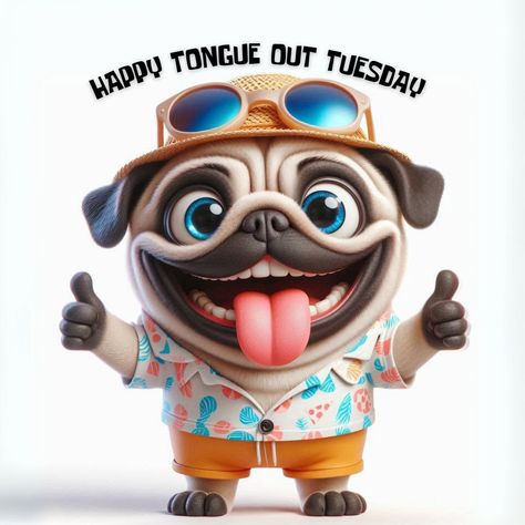 Fun Dog Art Pug Quotes Funny, Tuesday Meme Humor, Pug Sayings, Happy Tuesday Meme, Funny Pug Memes Hilarious, Instagram Live, Happy Tuesday, Dog Art, I Love Dogs