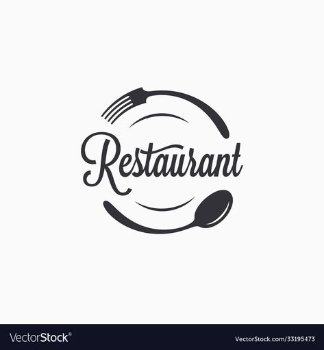 Fork Spoon Logo, Logo Sendok Garpu, Resturant Logo Design, Restaurant Logos Design, Spoon And Fork Logo, Restaurant Logo Design Ideas, Restaurant Logo Ideas, Kitchen Logo Design, Restaurants Logo