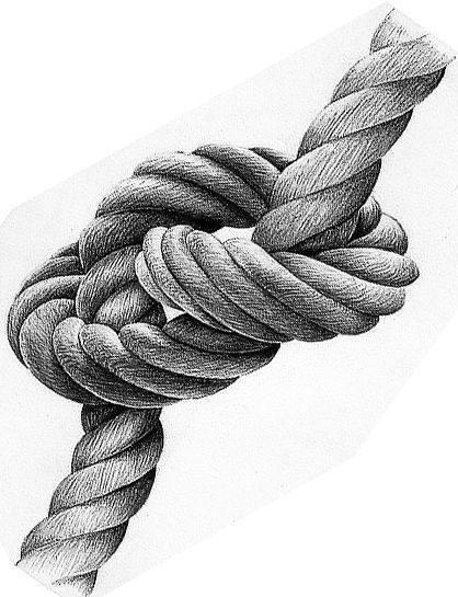 Drawing Rope, Still Life Pencil Shading, Rope Tutorial, Charcoal Drawing Ideas, Rope Tattoo, Rope Drawing, Pen Art Work, Compass Tattoo Design, Desen Realist