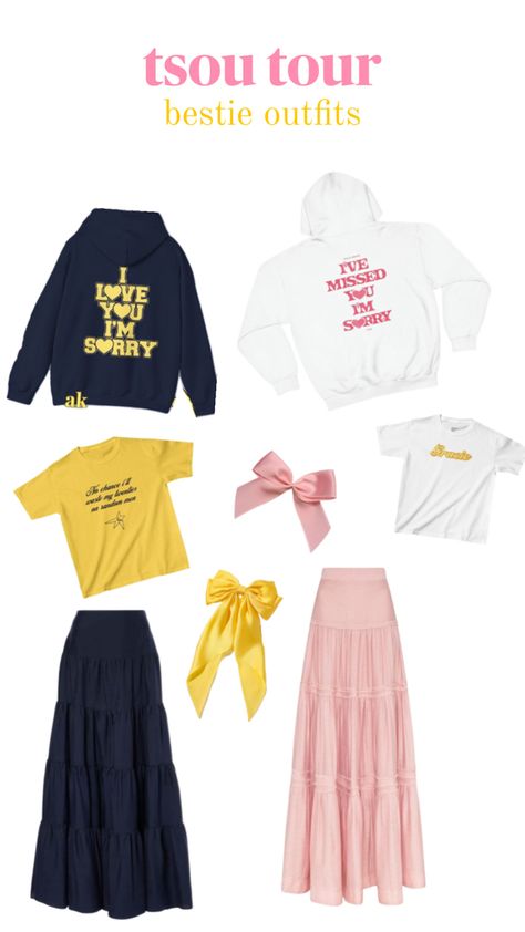 tsou tour matching outfits Bestie Outfits, Tour Outfits, Paris Tours, Taylor Swift Outfits, Concert Fits, Gracie Abrams, Cute Simple Outfits, New Wardrobe, Matching Outfits