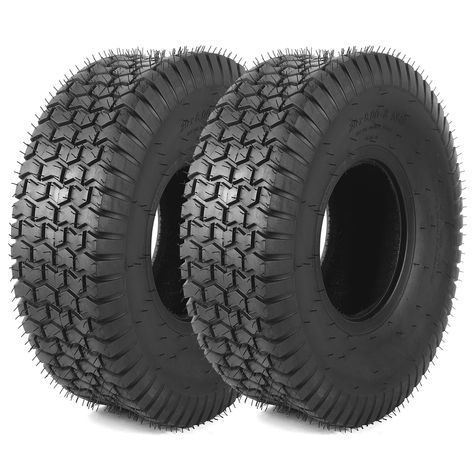 PRICES MAY VARY. 20x8.00-8 ATV TIRES: Each tubeless tire’s diameter is 20 inches with 8 inches section width and 8 inches rim diameter. Non-highway service and non-winter tires. REPLACEMENT TUBELESS TIRES: Compatible replacement tires for golf carts, ATVs, snowblowers, yard tractors, garden trailers, wheelbarrows, tillers, and riding lawnmowers. WITH SQUARE SHOULDERS: Increases stability and rolling resistance, especially on wet surfaces. A flat profile non-directional chevron tread pattern assi Square Shoulders, Yard Tractors, Lawn Mower Tires, Wheelbarrows, Tire Tread, Winter Tyres, Snow Blowers, Tubeless Tyre, Snow Blower