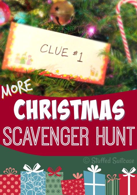 Ready for fun on Christmas morning? Start a new family tradition by hiding a gift and giving your kids Christmas Scavenger hunt clues! Fun for all! StuffedSuitcase.com Christmas Scavenger Hunt Clues, Christmas Scavenger Hunt, Scavenger Hunt Clues, Morning Start, Christmas Party Games, Family Tradition, Noel Christmas, Christmas Activities, Christmas Morning